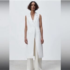 ZARA LONG VEST BLOGGER FAV